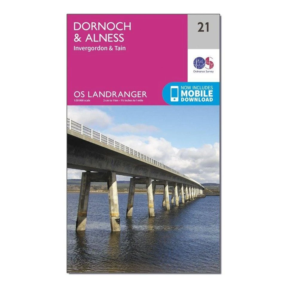 Landranger 21 Dornoch & Alness, Invergordon & Tain Map With Digital Version 4 Landranger 21 Dornoch & Alness, Invergordon & Tain Map With Digital Version - Image 4