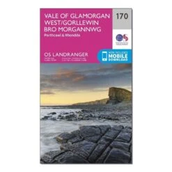 Landranger 170 Vale Of Glamorgan, Rhondda & Porthcawl Map With Digital Version -Outdoor Products Sale go 031498 z