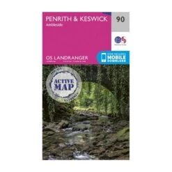 Landranger Active 90 Penrith, Keswick & Ambleside Map With Digital Version -Outdoor Products Sale go 031607 z