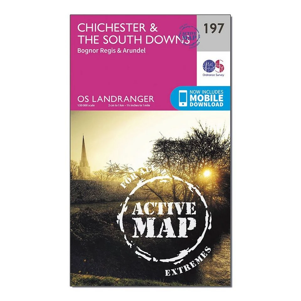 Landranger Active 197 Chichester & The South Downs Map With Digital Version 1 Landranger Active 197 Chichester & The South Downs Map With Digital Version