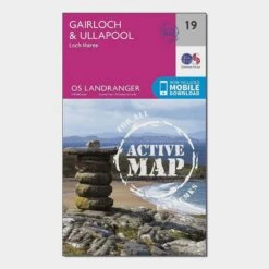 Landranger Active 19 Gairloch & Ullapool, Loch Maree Map With Digital Version