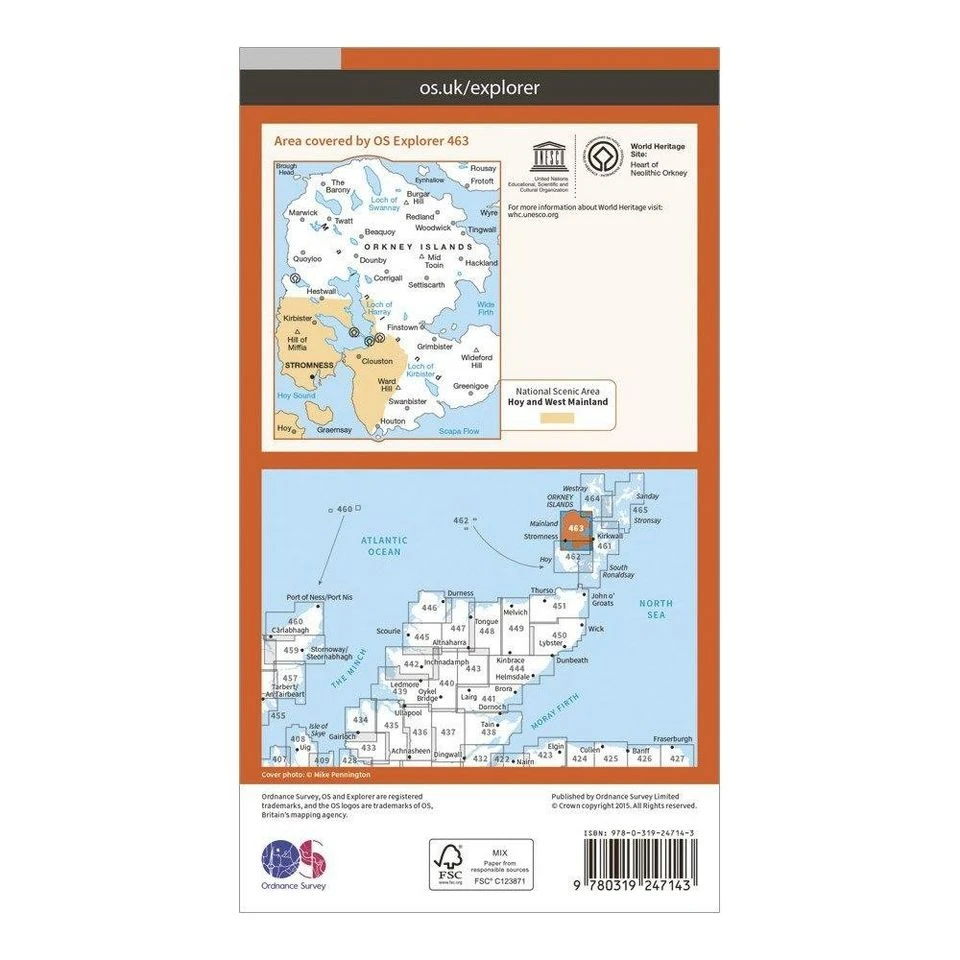 Explorer 463 Orkney – West Mainland Map With Digital Version 2 Explorer 463 Orkney – West Mainland Map With Digital Version - Image 2