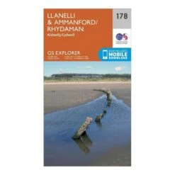 Explorer 178 Llanelli & Ammanford Map With Digital Version -Outdoor Products Sale go 066304 z