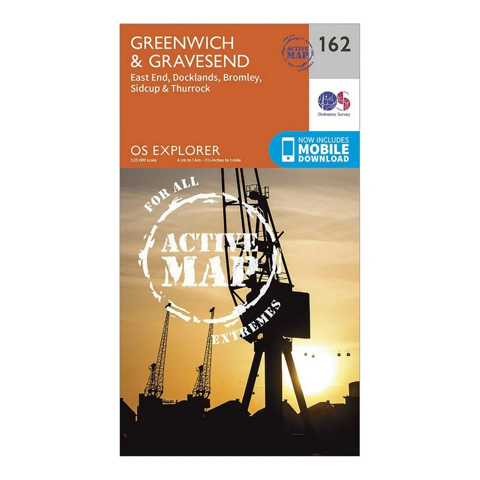 Explorer Active 162 Greenwich Gravesend Map With Digital Version 1 Explorer Active 162 Greenwich Gravesend Map With Digital Version