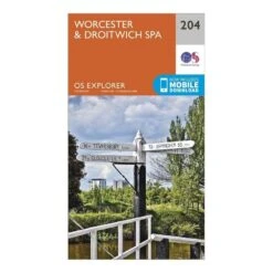 Explorer 204 Worcester & Droitwich Spa Map With Digital Version -Outdoor Products Sale go 067374 z