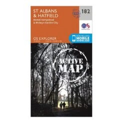 Explorer Active 182 St Albans & Hatfield Map With Digital Version