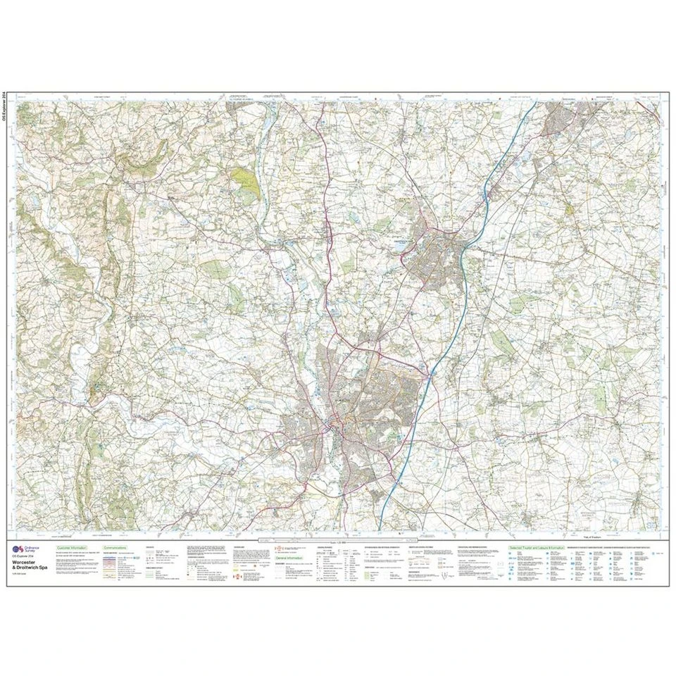 Explorer Active 204 Worcester & Droitwich Spa Map With Digital Version 3 Explorer Active 204 Worcester & Droitwich Spa Map With Digital Version - Image 3