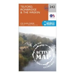 Explorer Active 242 Telford, Ironbridge & The Wrekin Map With Digital Version