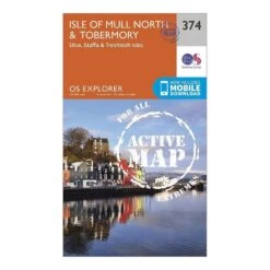 Explorer Active 374 Isle Of Mull North & Tobermory Map With Digital Version -Outdoor Products Sale go 075676 z