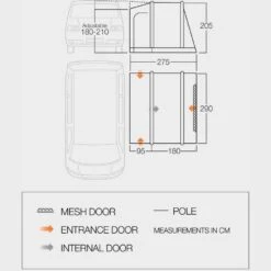 Vango Kilda Low Driveaway Van Awning -Outdoor Products Sale go 331017 e