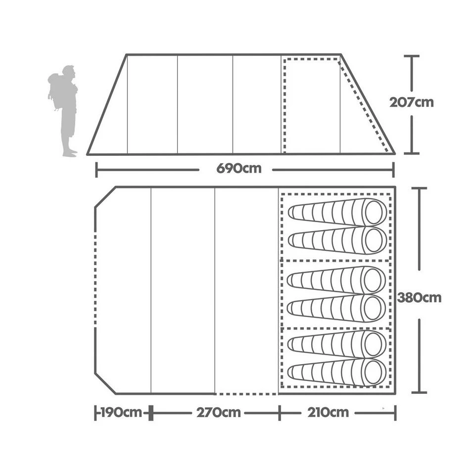 Vango Callao 600XL Family Tent 2 Vango Callao 600XL Family Tent - Image 2