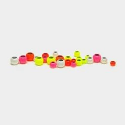 Hot Colour Brass Beads In Fluorescent Yellow (4mm)